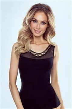 Bluzka Eunika Plus Czarna