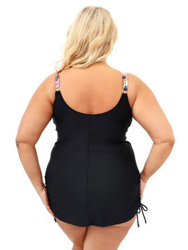 Tankini Greta D-2042 (Q) czarno-wielokolorowy (komplet)