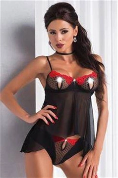 Koszulka Letizia Black-Red + figi otwarte GRATIS!