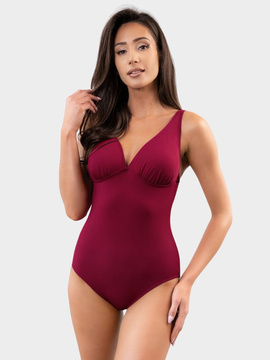 Strój kąpielowy Isabella S-3304 (2) bordowy (materiał prążkowany)