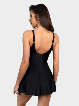 Strój kąpielowy Carmen D-4010 (BA) Czarno-wielokolorowy w kwiaty