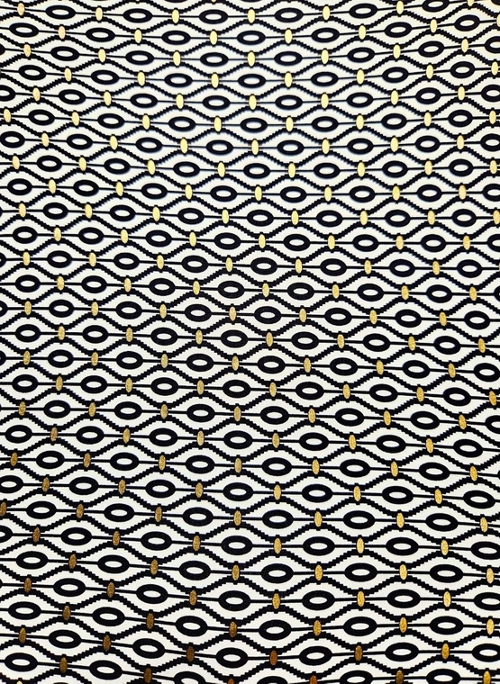 Matylda P-615K (25) czarno-biało-złoty (komplet)