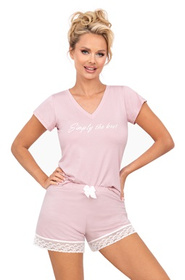 Piżama Simply 1/2 Powder Pink