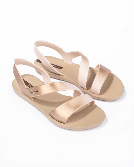 Sandały Ipanema Vibe Sandal beżowo-złote