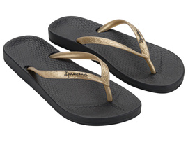 Japonki damskie Ipanema Anatomica Tan czarno-złote
