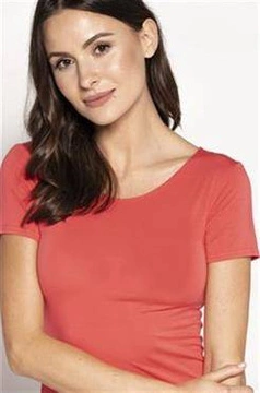 Bluzka Carla Krótki rękaw Papaja