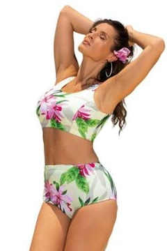 Kostium kąpielowy Asani M-723 (8) Cytrynowy