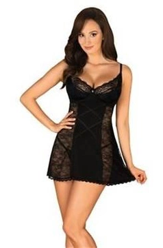 Koszulka Laurise babydoll Czarna