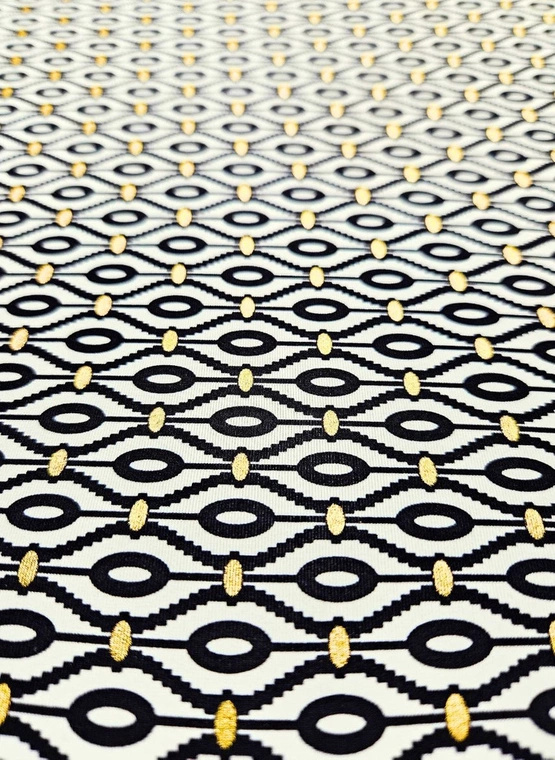 Matylda P-615K (25) czarno-biało-złoty (komplet)