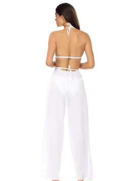 Spodnie plażowe L8025 V1 Białe