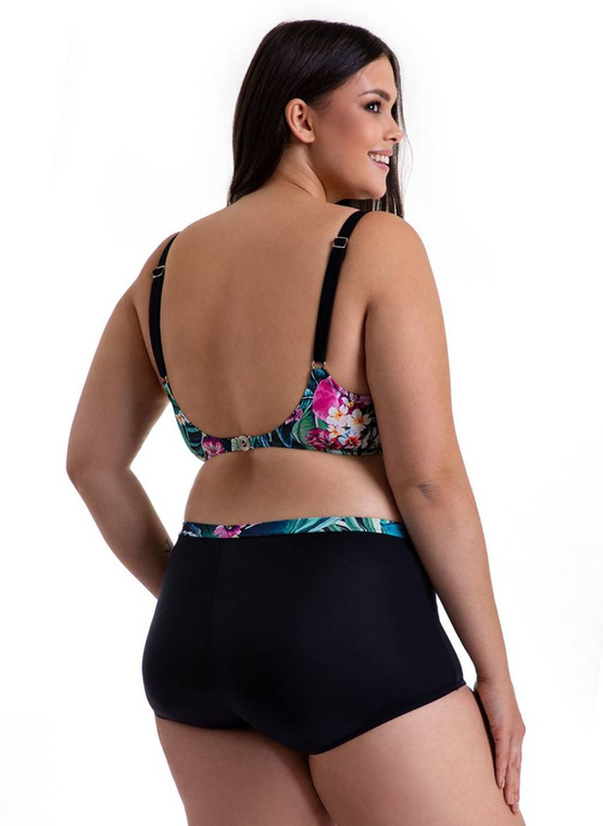 Kostium kąpielowy Eliza P-430 (7) granatowo-zielony-żółty