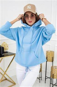 Bluza z kapturem Noemi WJ8890 Baby Blue