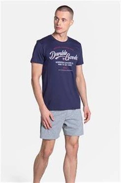 Piżama Laze 38868-59X Granatowo-Szara