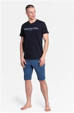 Piżama Zed 38366-99X Czarno-grafitowa