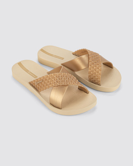 Klapki damskie Sense Slide (BC274) beżowo-złote