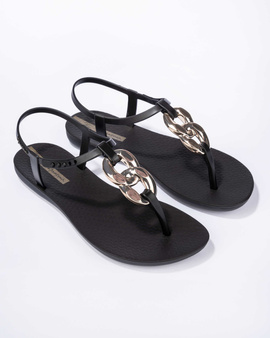 Sandały damskie Ipanema Class Connect II czarno-złote (BC837)