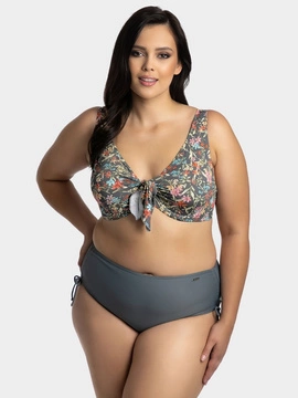 Matylda P-615K (38) szary w kwiaty (komplet)