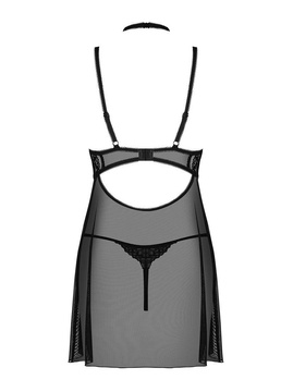 Koszulka Elizenes Babydoll Czarna + stringi GRATIS!