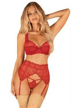 Pas do pończoch Lonesia Czerwony