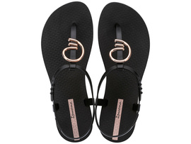 Sandały damskie Class Stylish czarno-złote (BD172)