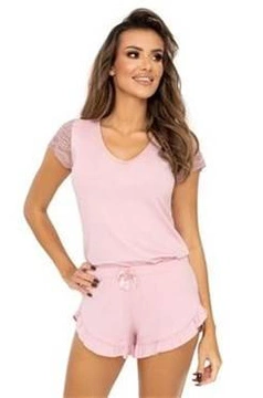 Piżama Celine 1/2 Powder Pink