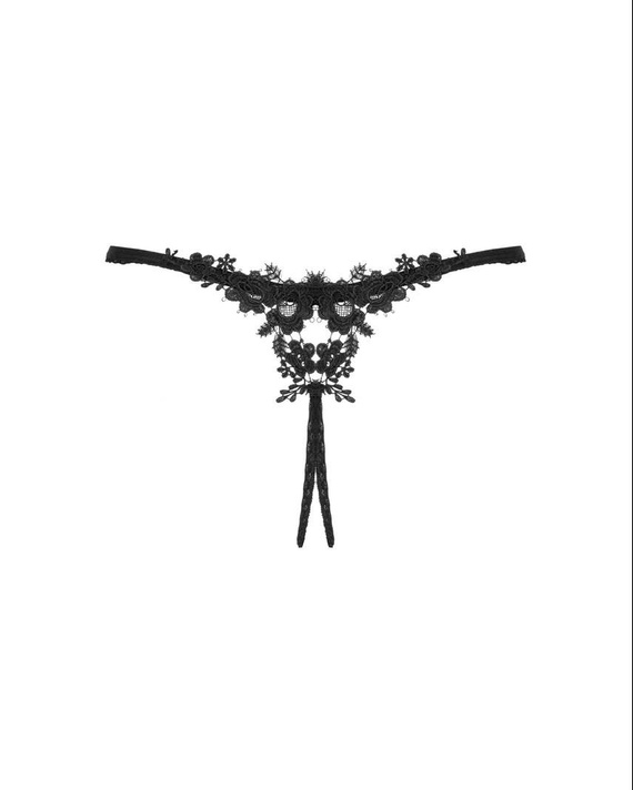 Stringi Celia Noir otwarte